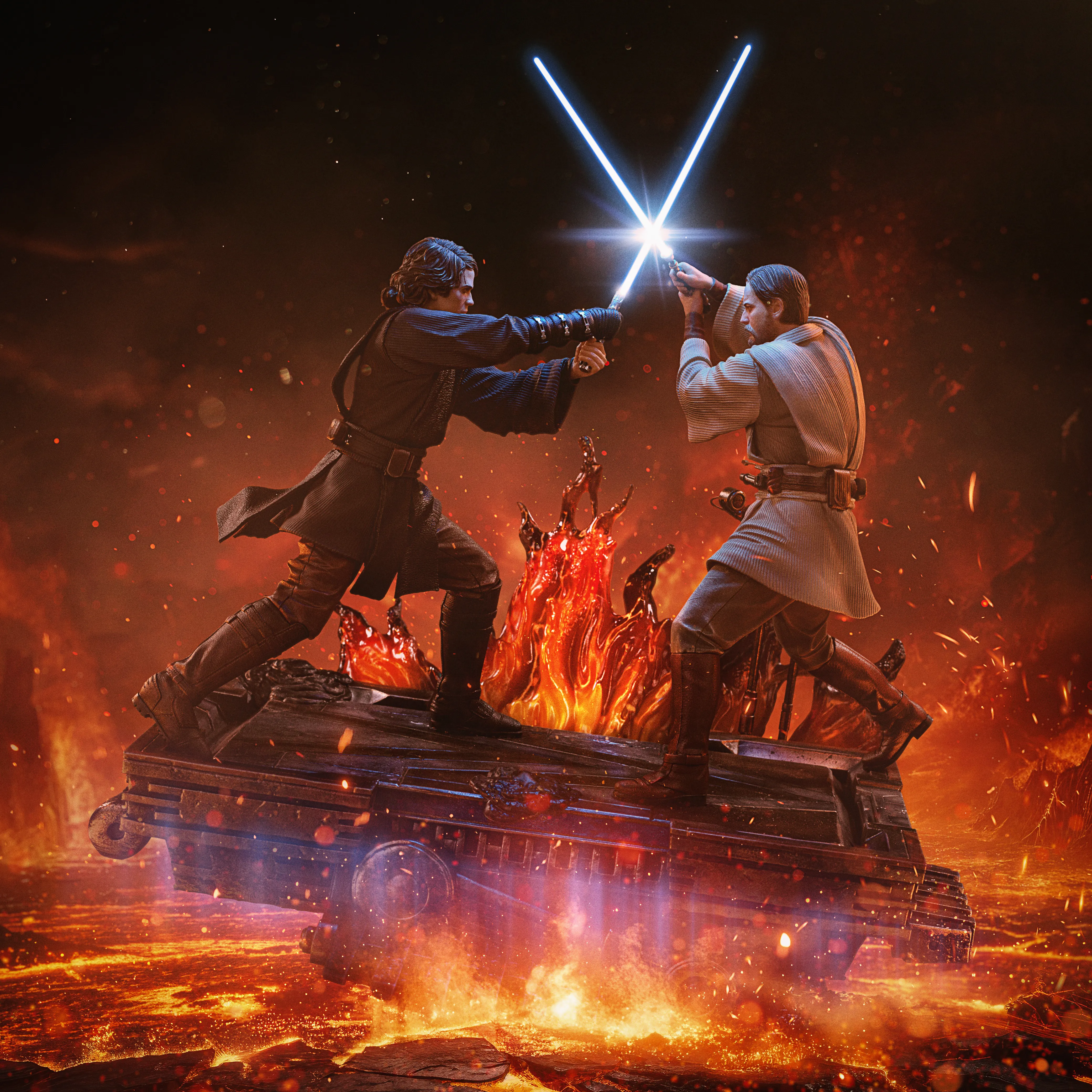 Iron Studios: Anakin vs. Obi-Wan - Star Wars Art Scale 1/10