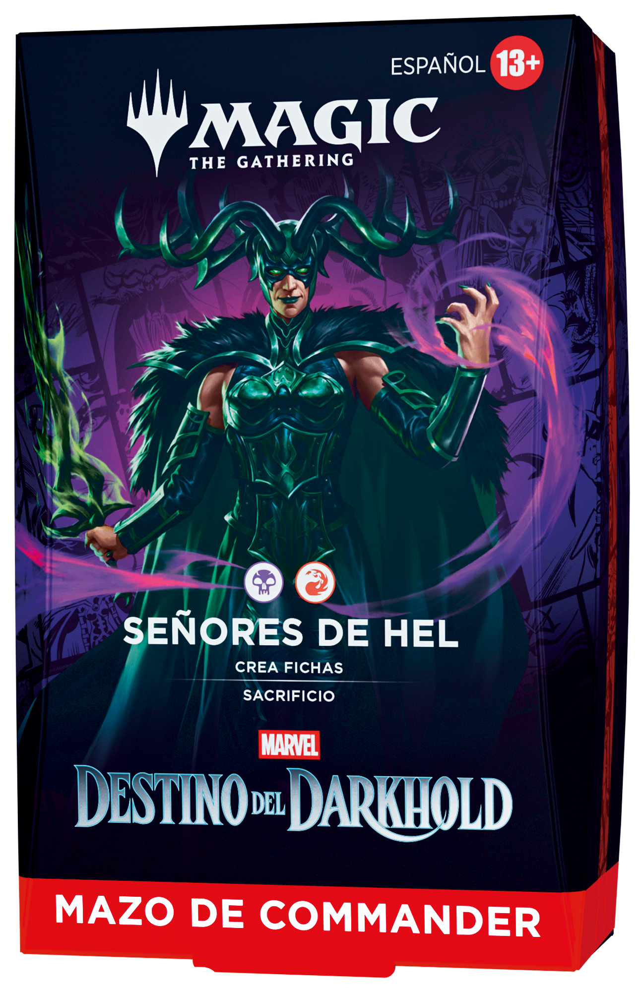 Magic: The Gathering | Marvel Darkhold Destiny | Commander Deck Display (4 Stk.) (ES)