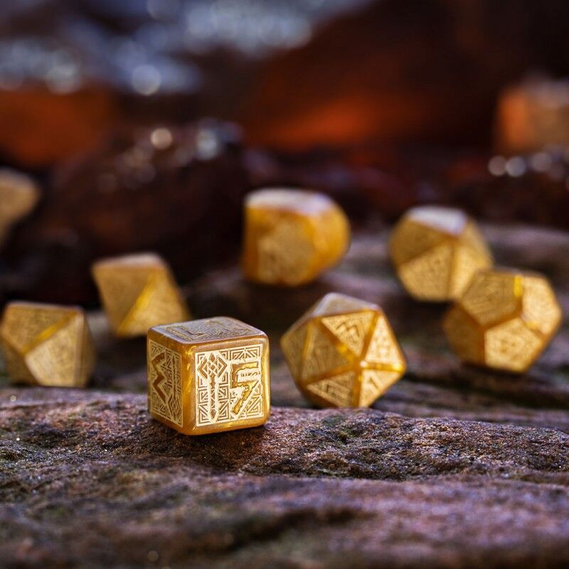 Q Workshop | Gold | Dwarven Dice Set