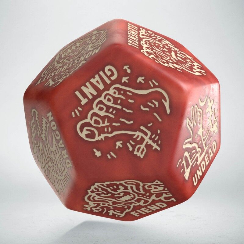Q Workshop | Red & Beige | Monster Generator Die