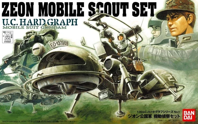 Bandai | Zeon Mobile Scout Set U.C. Hard Graph | Mobile Suit Gundam (1/35)