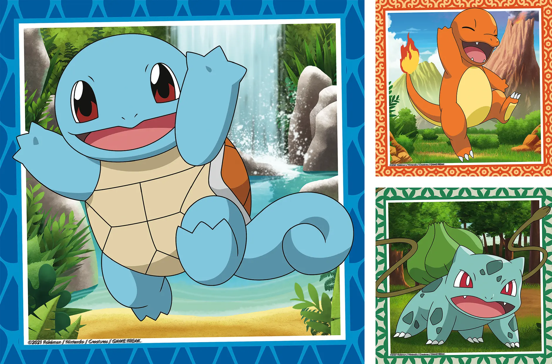 Ravensburger | Pokémon Glumanda, Bisasam & Schiggy | 3x49 Teile Kinderpuzzle