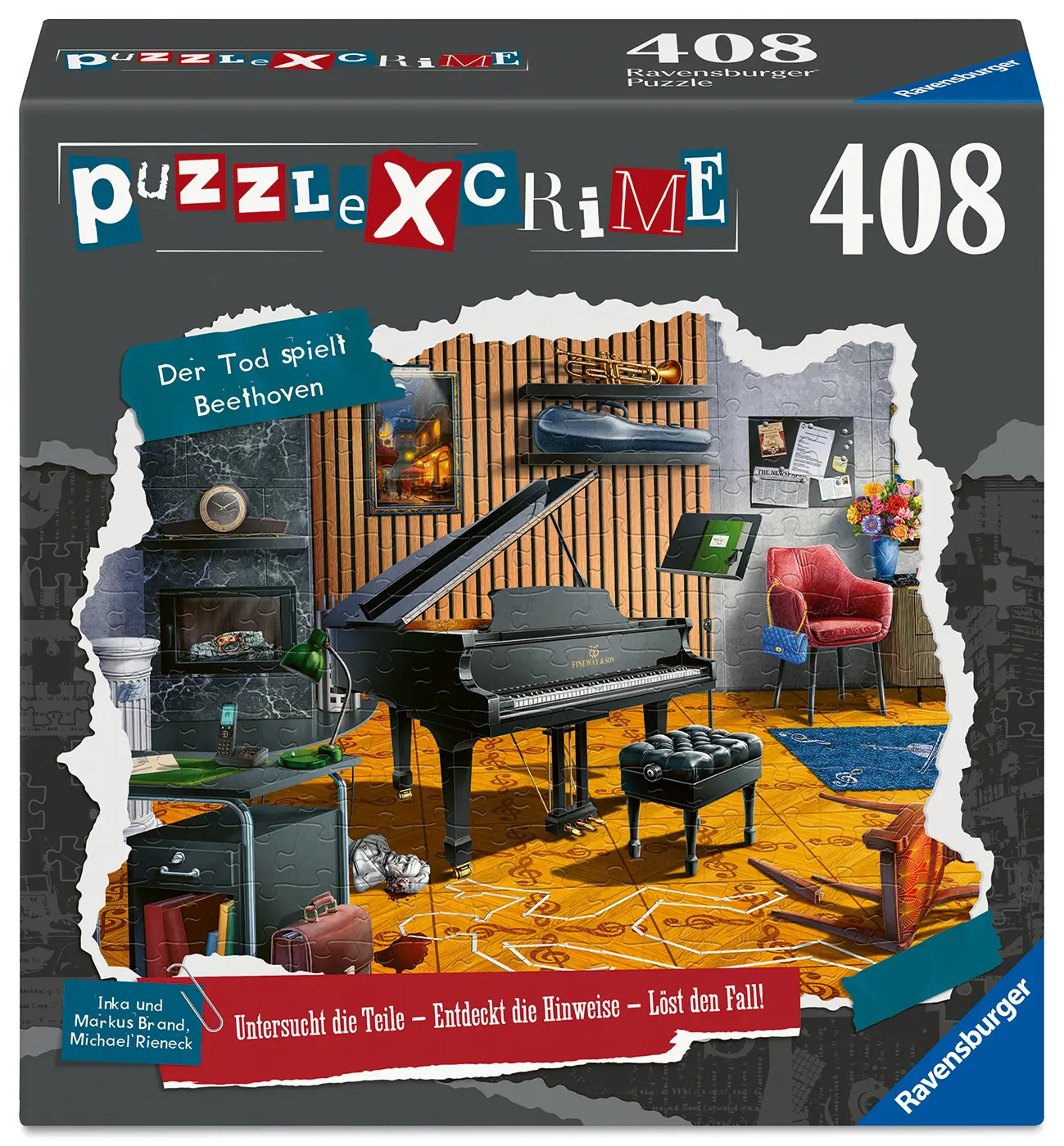 Ravensburger | Puzzle X Crime Der Tod spielt Beethoven | Crime Puzzle