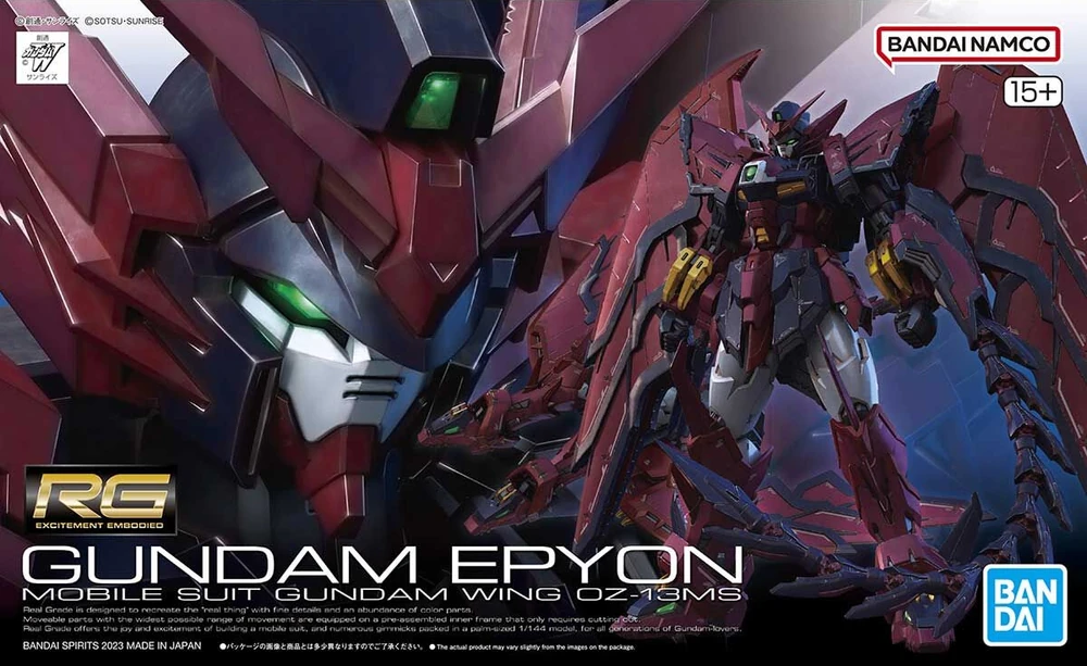 Bandai: RG Gundam Epyon – New Mobile Report Gundam Wing (1/144)