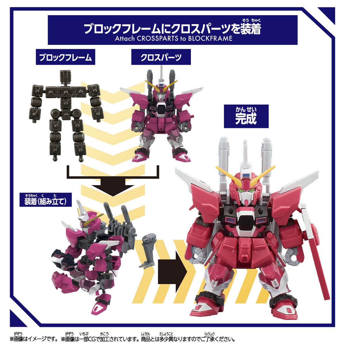 Bandai | Infinite Justice Gundam Type II (8cm) | Blockcross