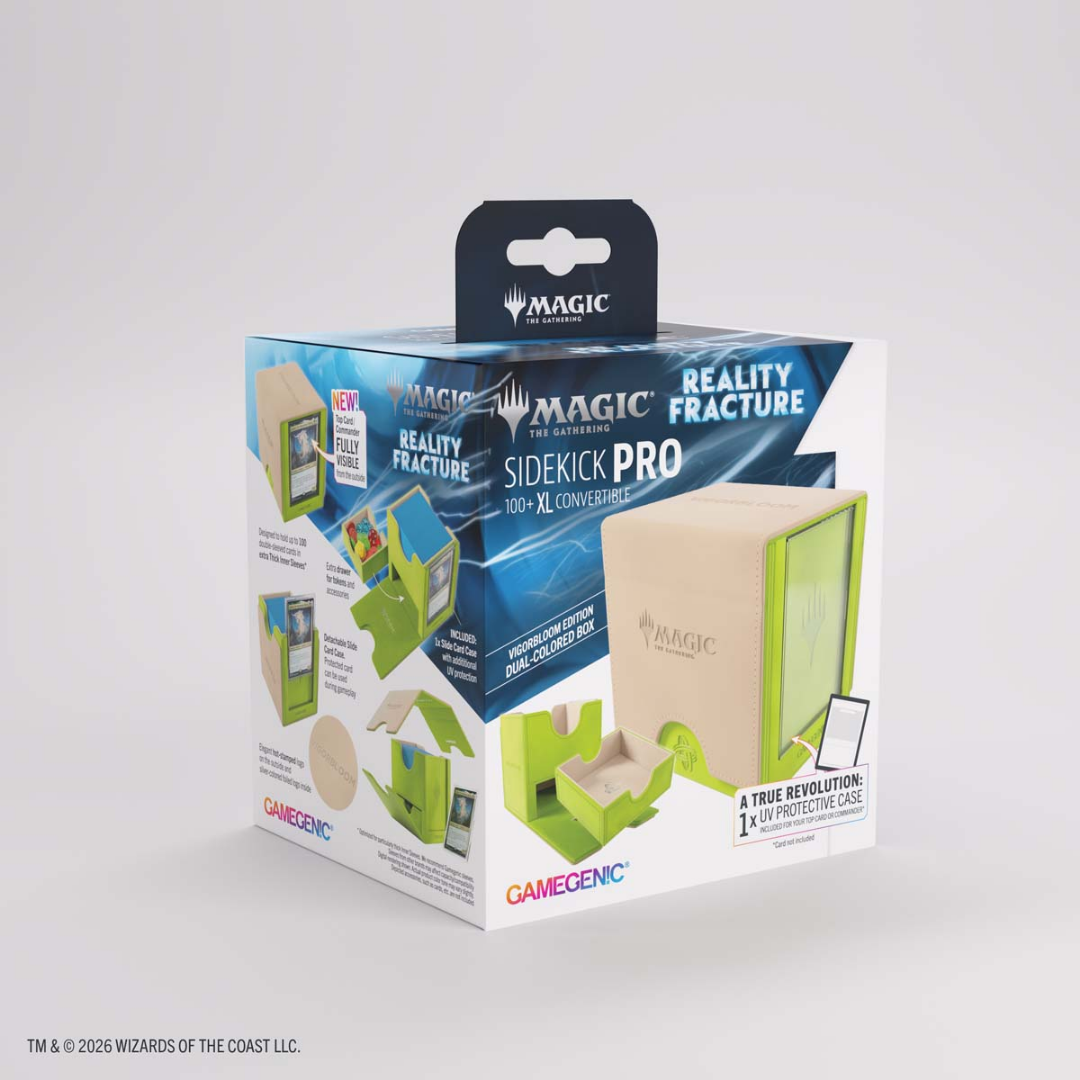 Gamegenic | MTG: Reality Fracture - Vigorbloom | Sidekick Pro Convertible Deckbox 100+ XL