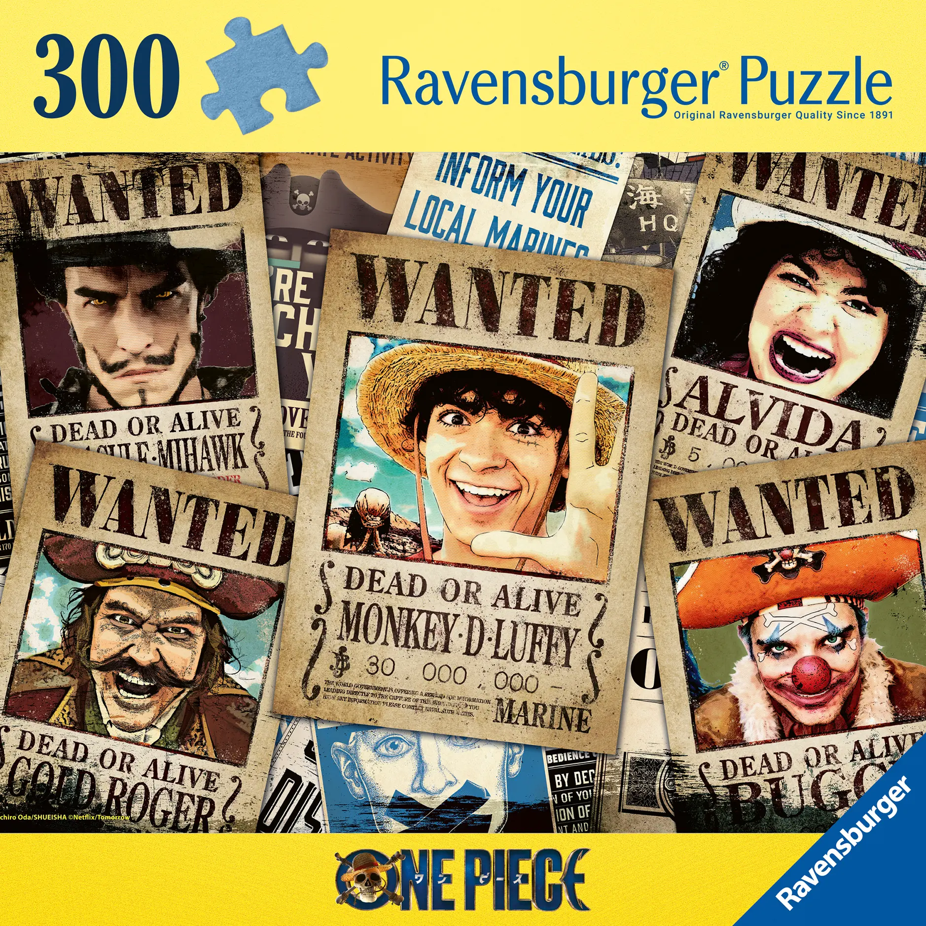 Ravensburger | One Piece Wanted! | 300 Teile Puzzle