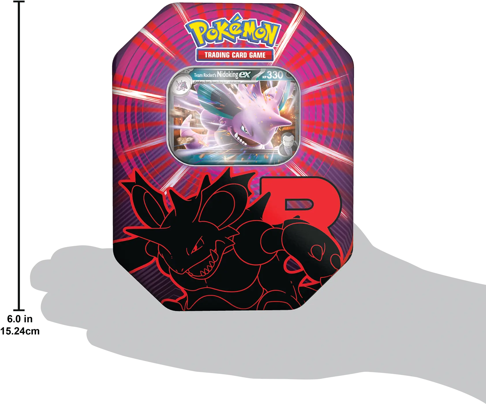 Pokémon TCG: Team Rockets Nidoking ex - Tin (EN)