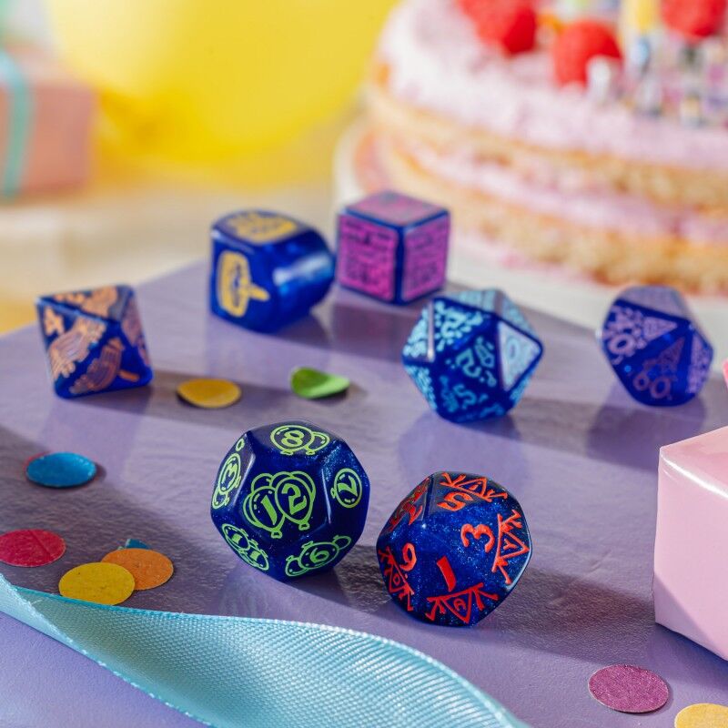 Q Workshop | Streamers | Happy Birthday Dice Set