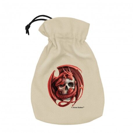 Q Workshop | Skull Embrace | Anne Stokes Dice Pouch