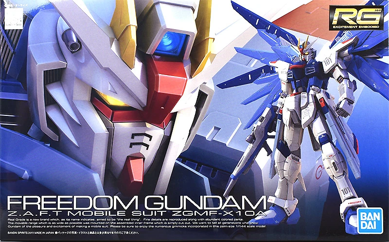Bandai: RG ZGMF-X20A Strike Freedom Gundam – Mobile Suit Gundam SEED (1/144)