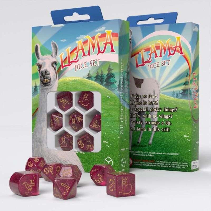 Q Workshop | Puffy | Llama Dice Set