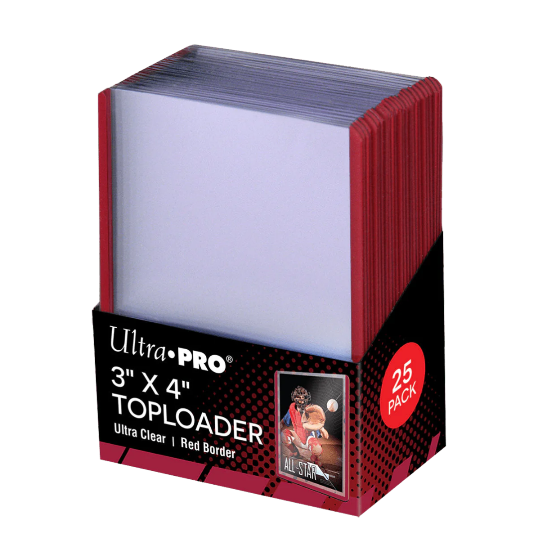 Ultra Pro - Colored Border Toploaders (25ct) - Red