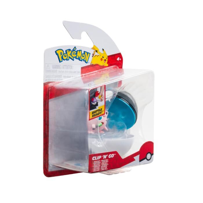 Pokémon  | Pummeluff und Mondball | 5cm Clip 'N' Go