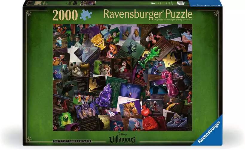 Ravensburger | Disney Villainous Alle Bösewichte an einem Ort | 2000 Teile Puzzle