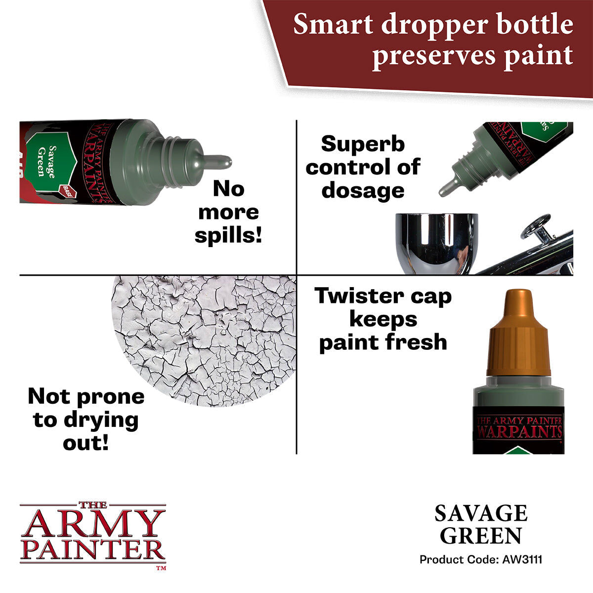 The Army Painter - Savage Green - Warpaints Air