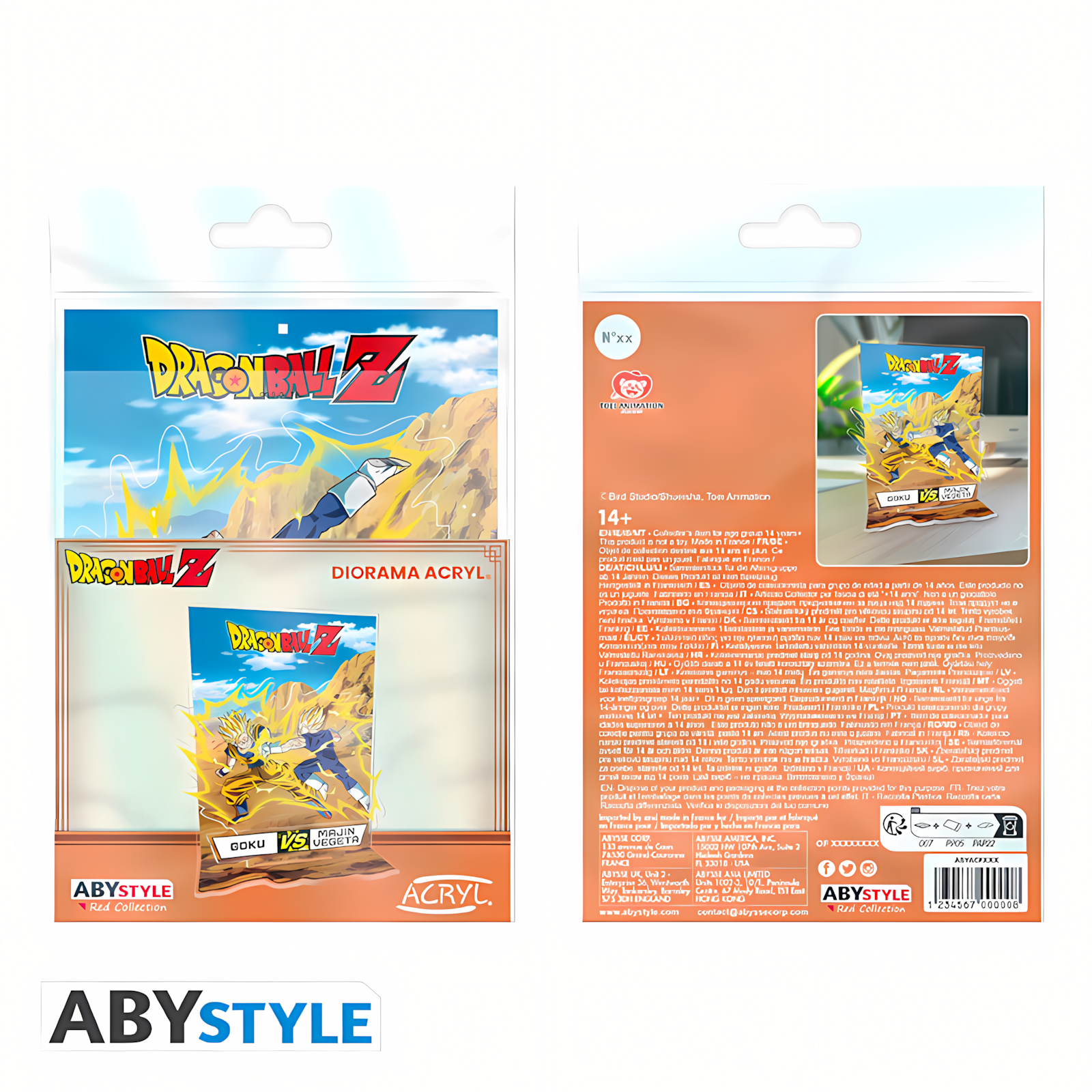 Abysse: Dragon Ball - Acryl® Diorama - DBZ/Goku vs Vegeta