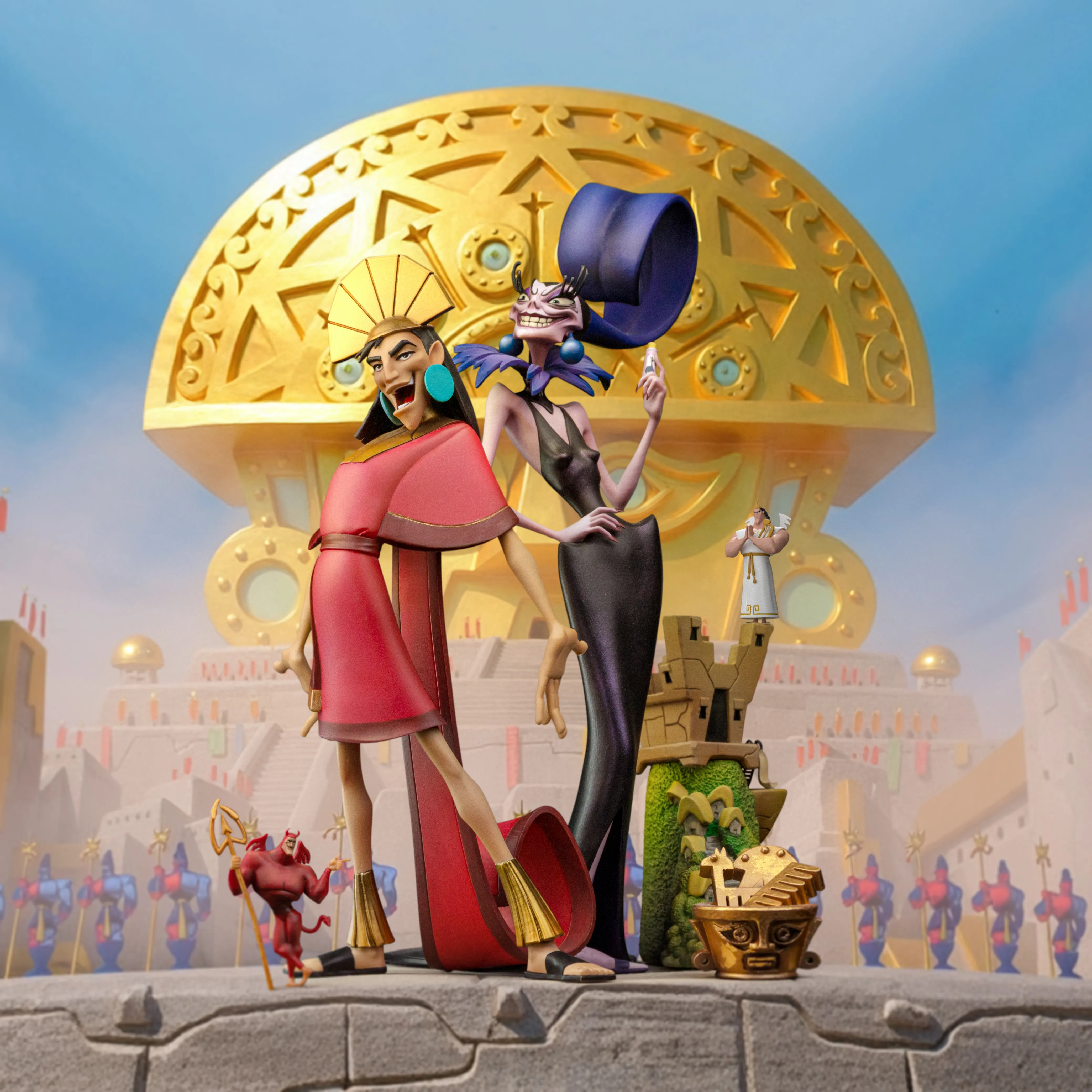 Iron Studios: Kuzco & Yzma - The Emperor’s New Groove Deluxe Art Scale 1/10