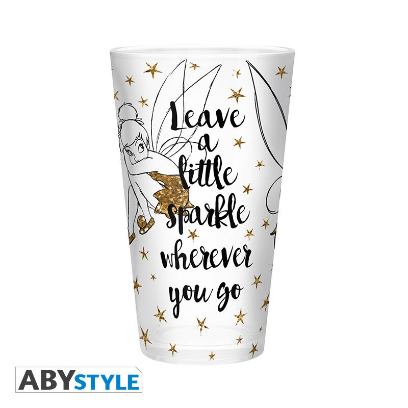 Abysse | Tinkerbell Glas Gold-Glitter | Disney