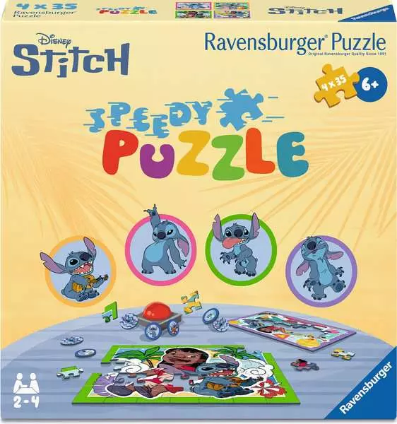 Ravensburger | Disney Stitch 4x35 Teile | Speedy Puzzle