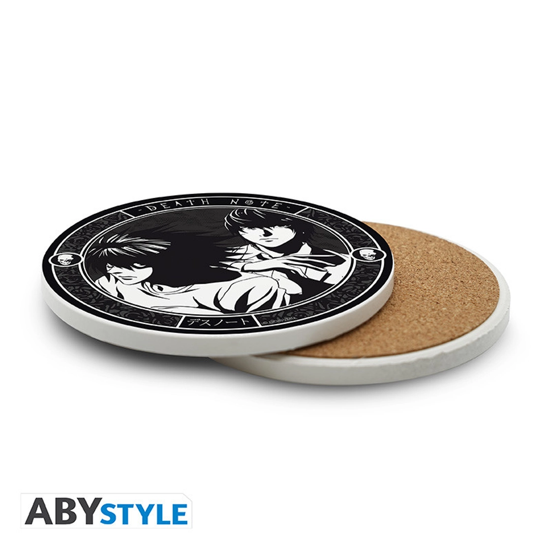 Abysse: Death Note - Ceramic Coasters - L & Light