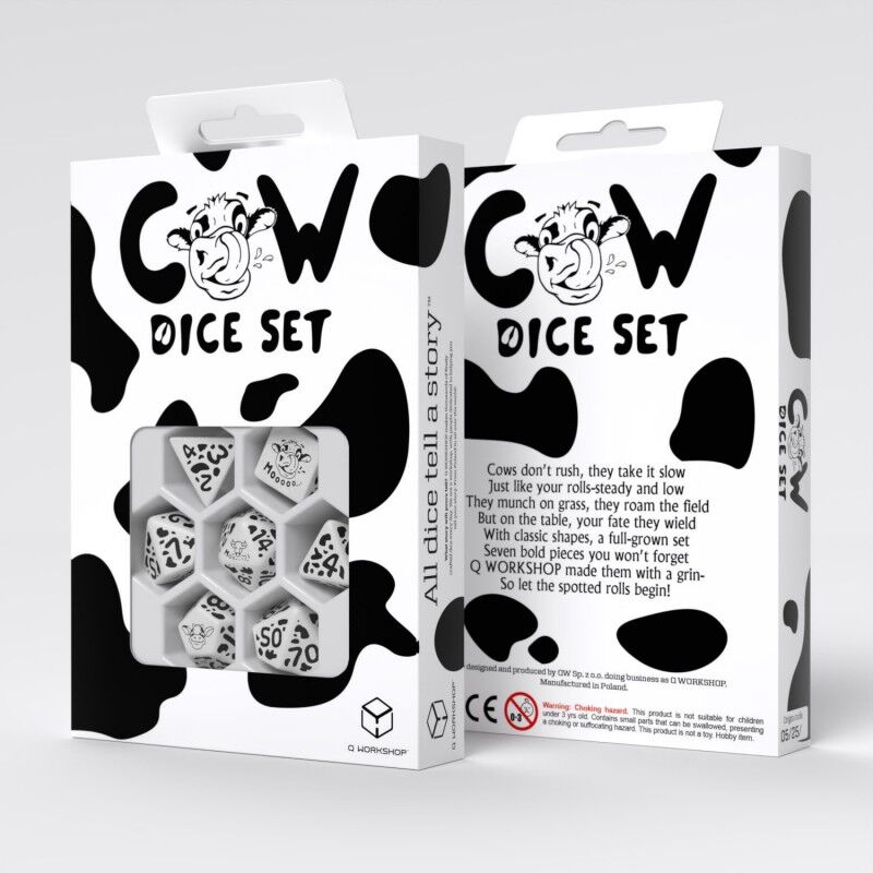 Q Workshop | MOOzilla | Cow Dice Set