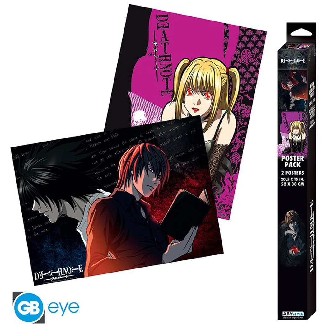 Abysse: Death Note - Chibi Set 2 Poster (52 x 38cm) - L vs Light & Misa