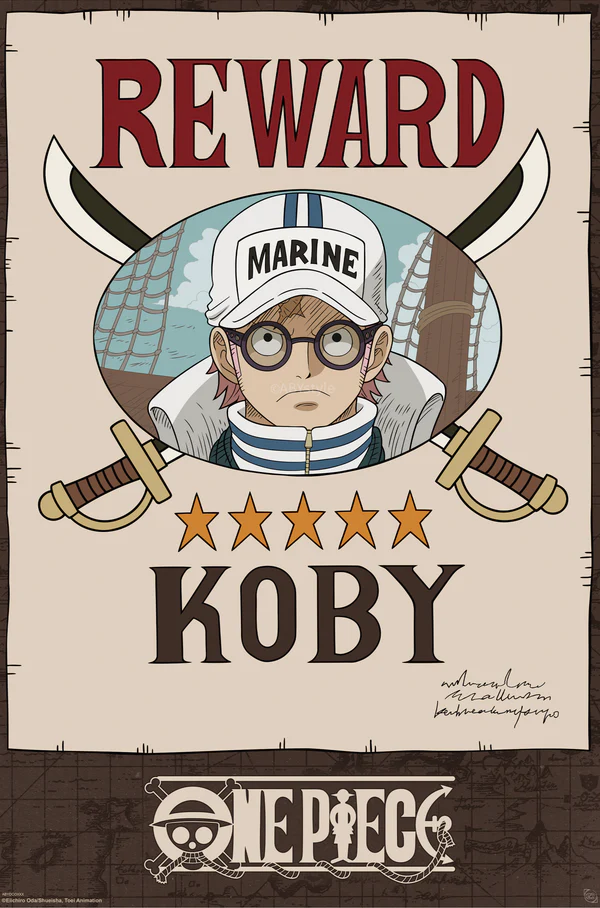 One Piece | Wanted Koby Cross Guild | Maxi Poster (91,5 x 61cm)