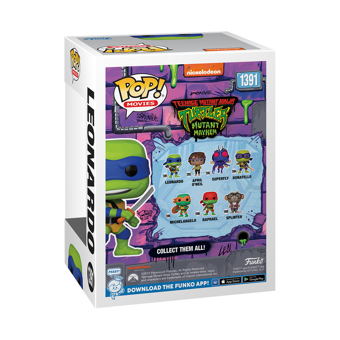 POP Vinyl: Leonardo (Mutant Mayhem) - Teenage Mutant Ninja Turtles: Mutant Mayhem