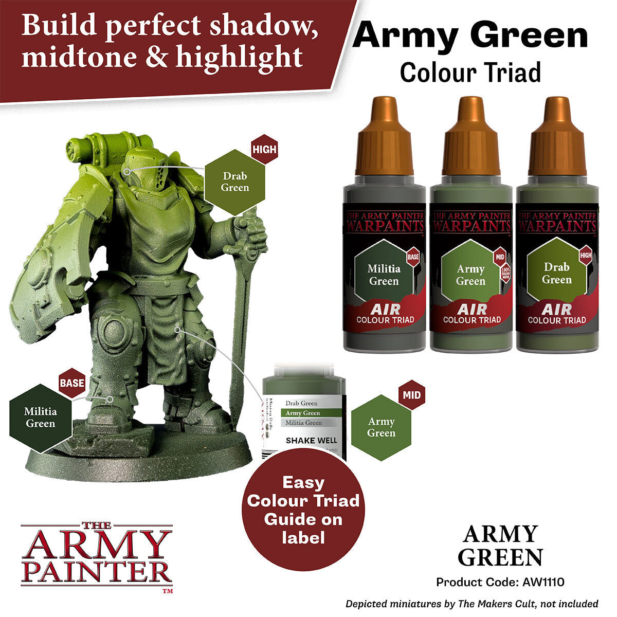 The Army Painter - Army Green - Warpaints Air