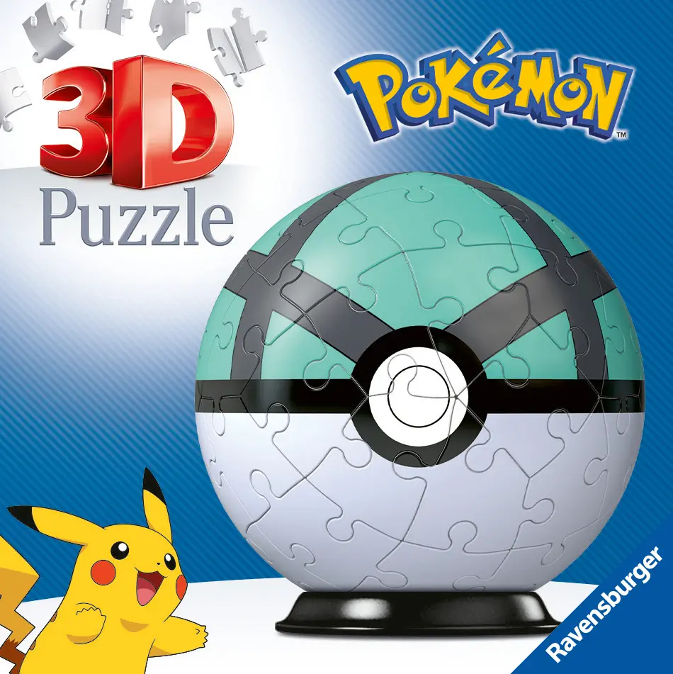 Ravensburger | Pokémon Netzball-Ball | 3D Puzzle