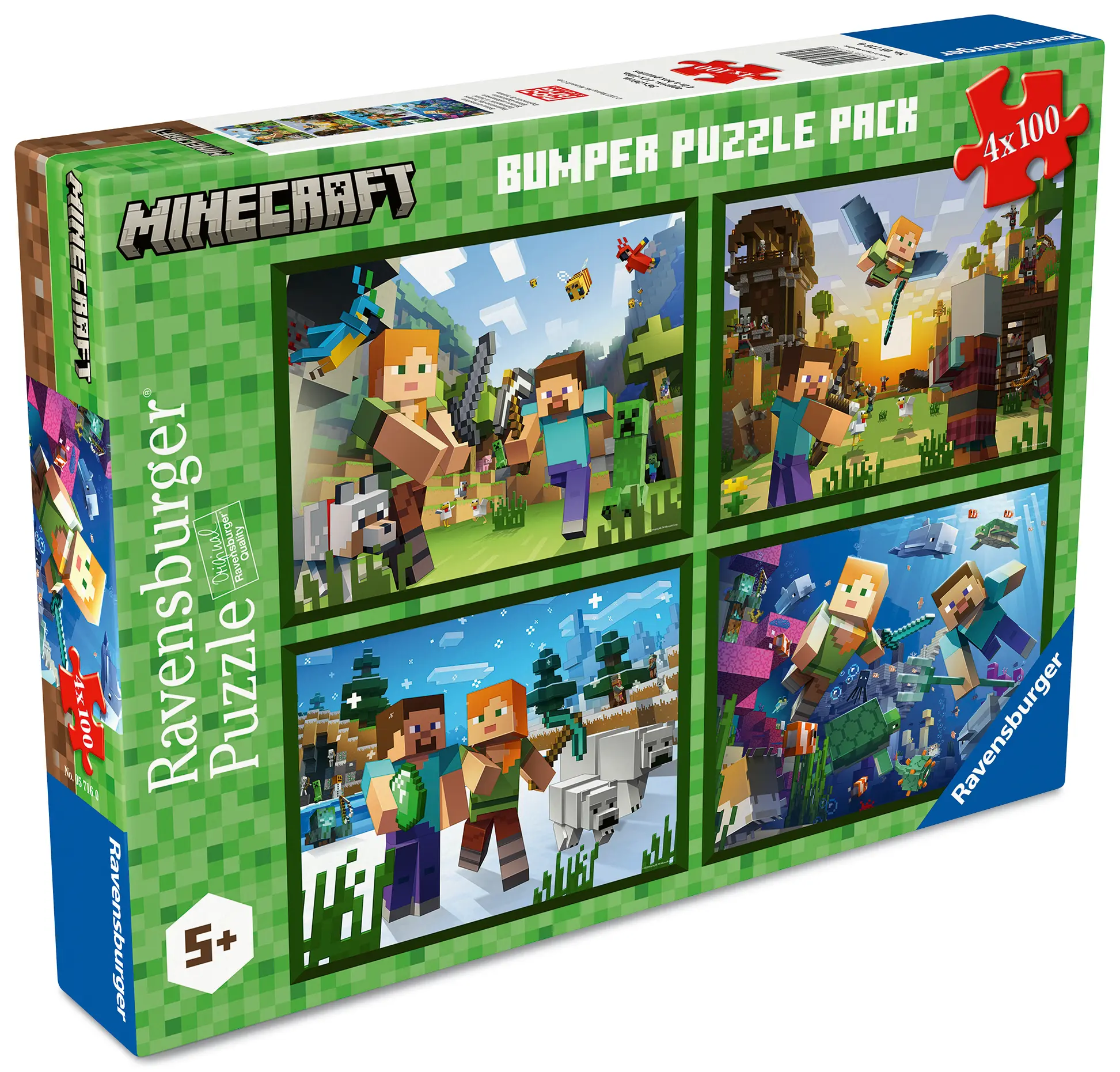 Ravensburger | Minecraft Bumper Puzzle Pack | Puzzle