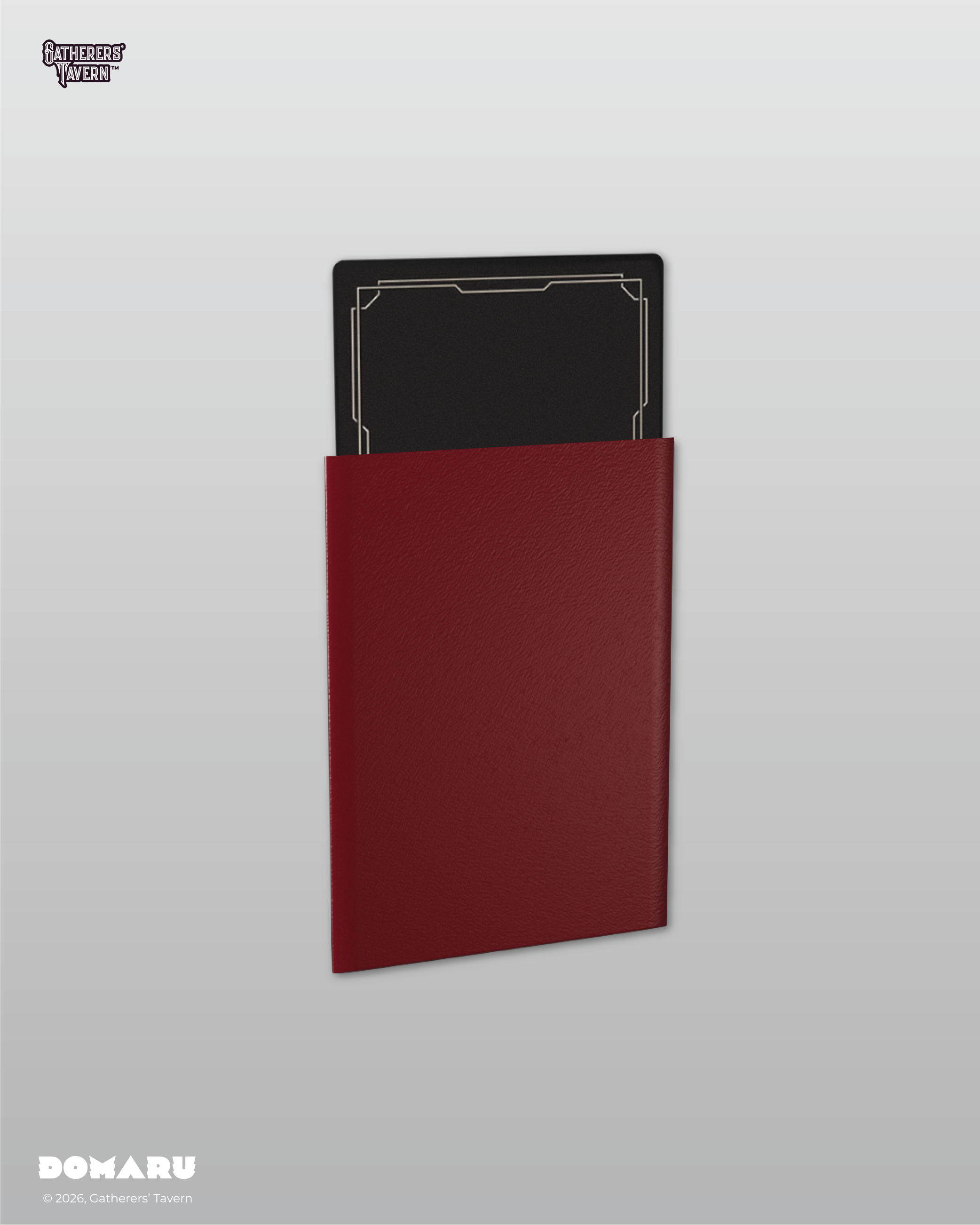 Gatherers' Tavern | Regular Fit Standard Sleeves Imperial Red | Domaru (100 Sleeves)
