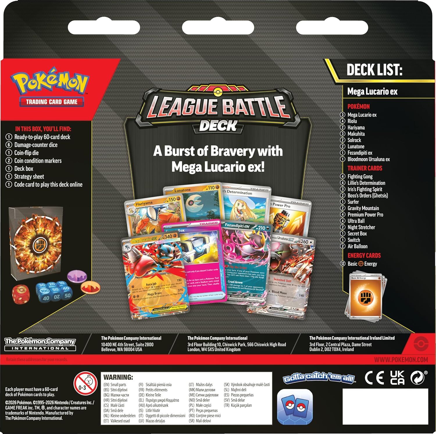 Pokémon TCG | Mega Lucario ex | League Battle Deck (EN)