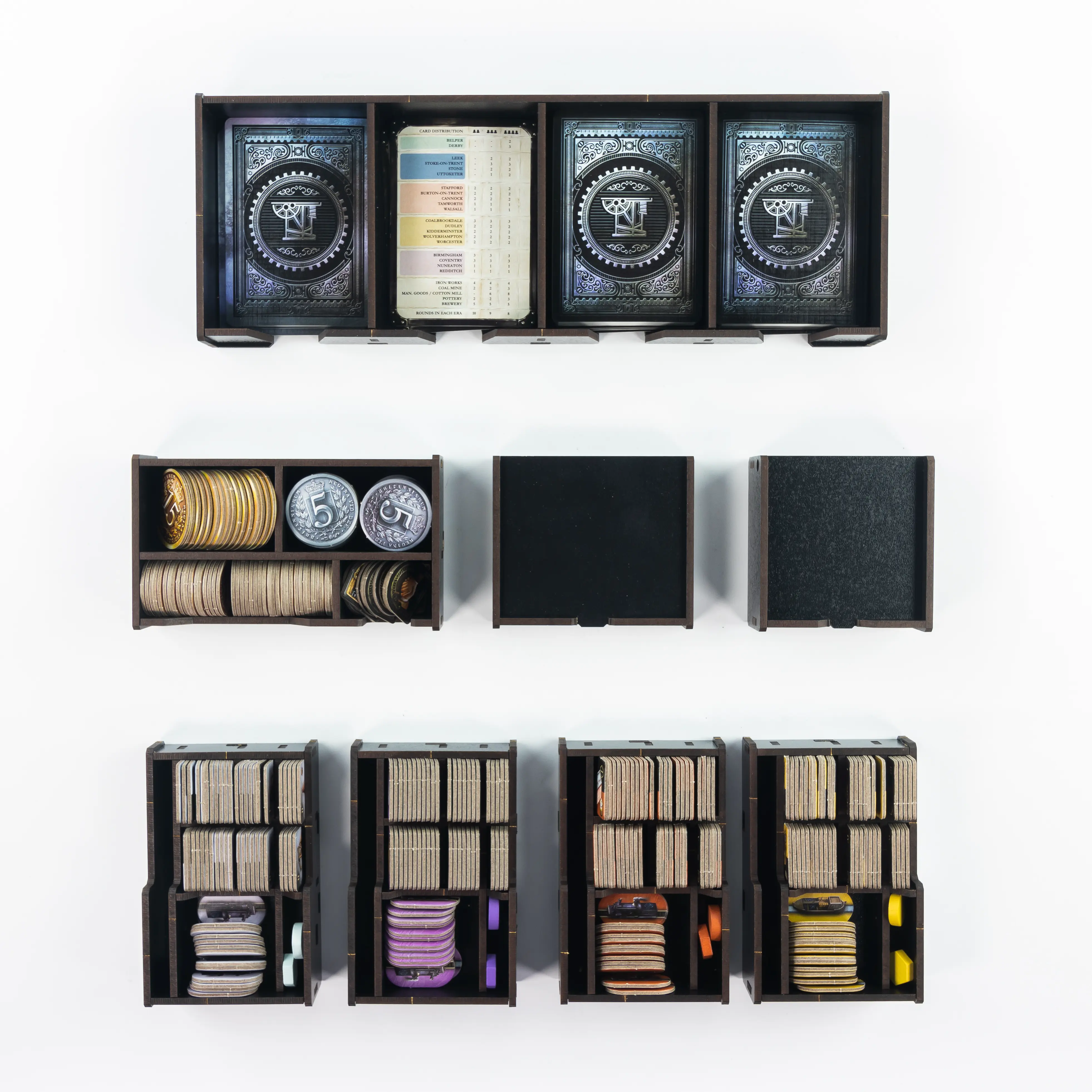 Kraken Wargames | Brass Birmingham | Black Organizer