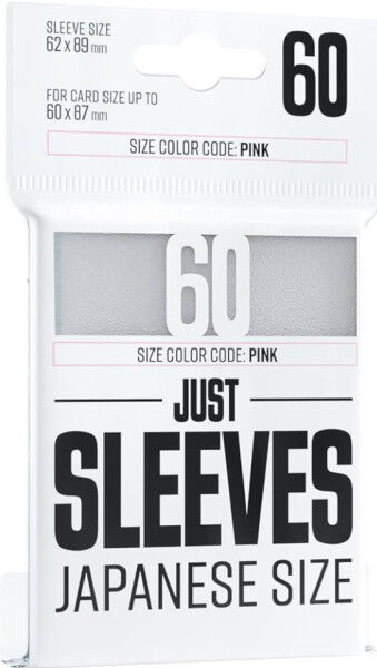 Gamegenic | Just Sleeves - Japanese Size White | 60 Sleeves