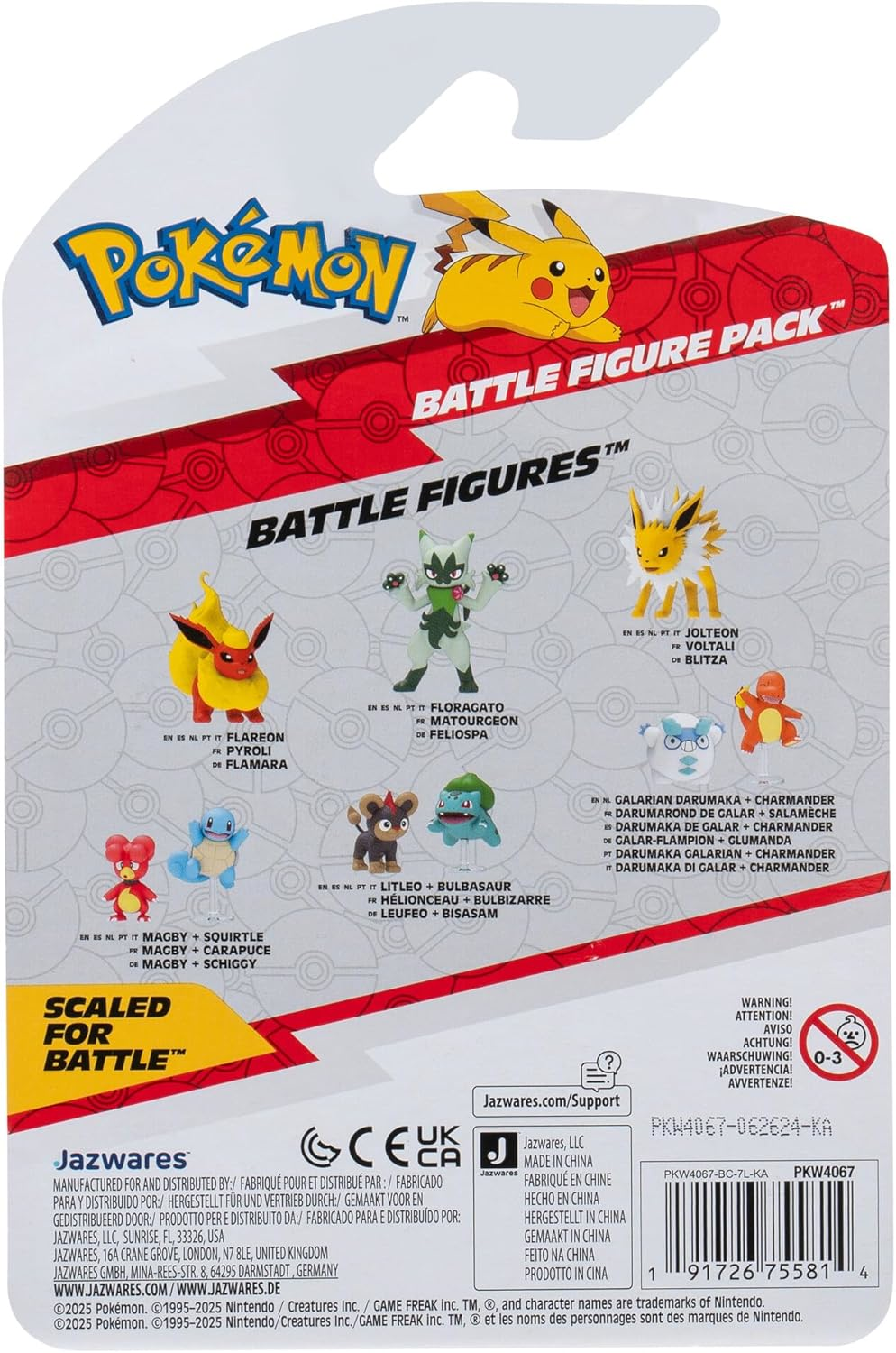 Pokémon | Battle Figure 2 Pack | Tepig & Pikachu