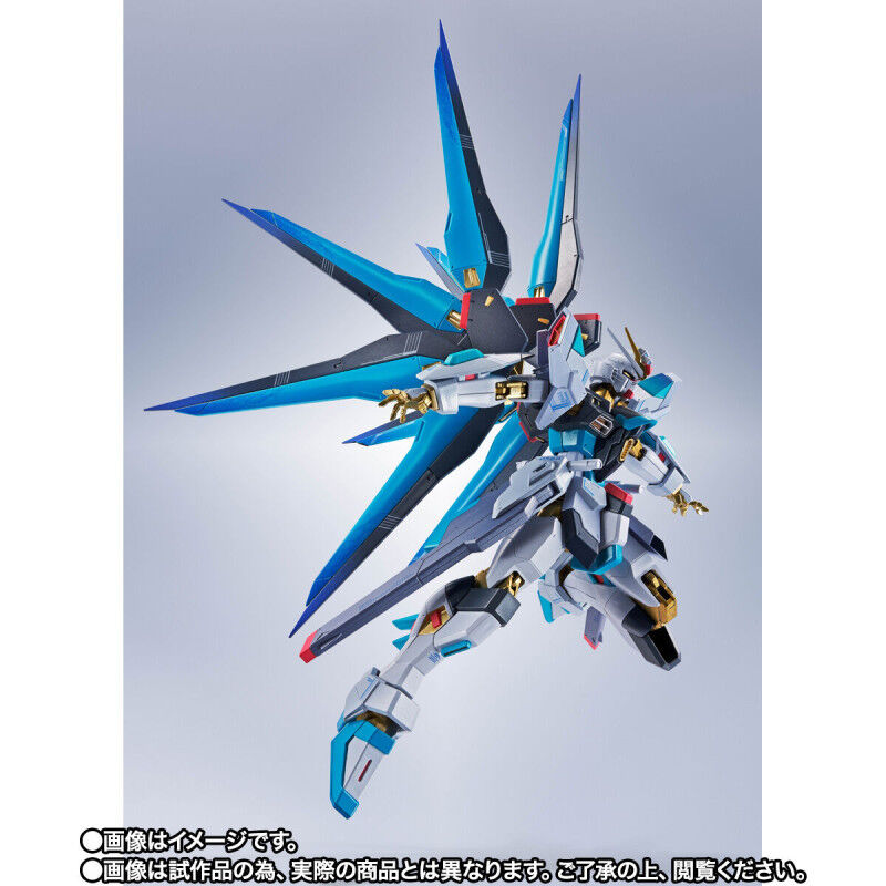 Tamashii Nations | Strike Freedom Gundam Type II (Hatsune Miku Version) Metal Robot Spirits (14cm) | Gundam