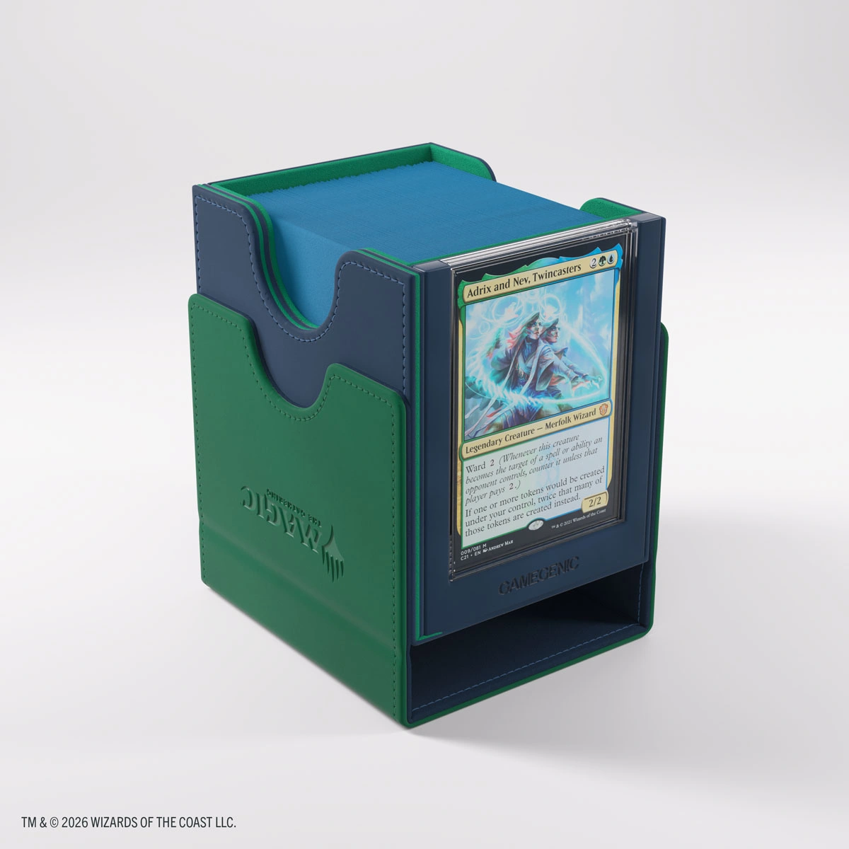 Gamegenic | Secrets of Strixhaven - Blau/Grün | Deckbox Sidekick Plus100+ XL