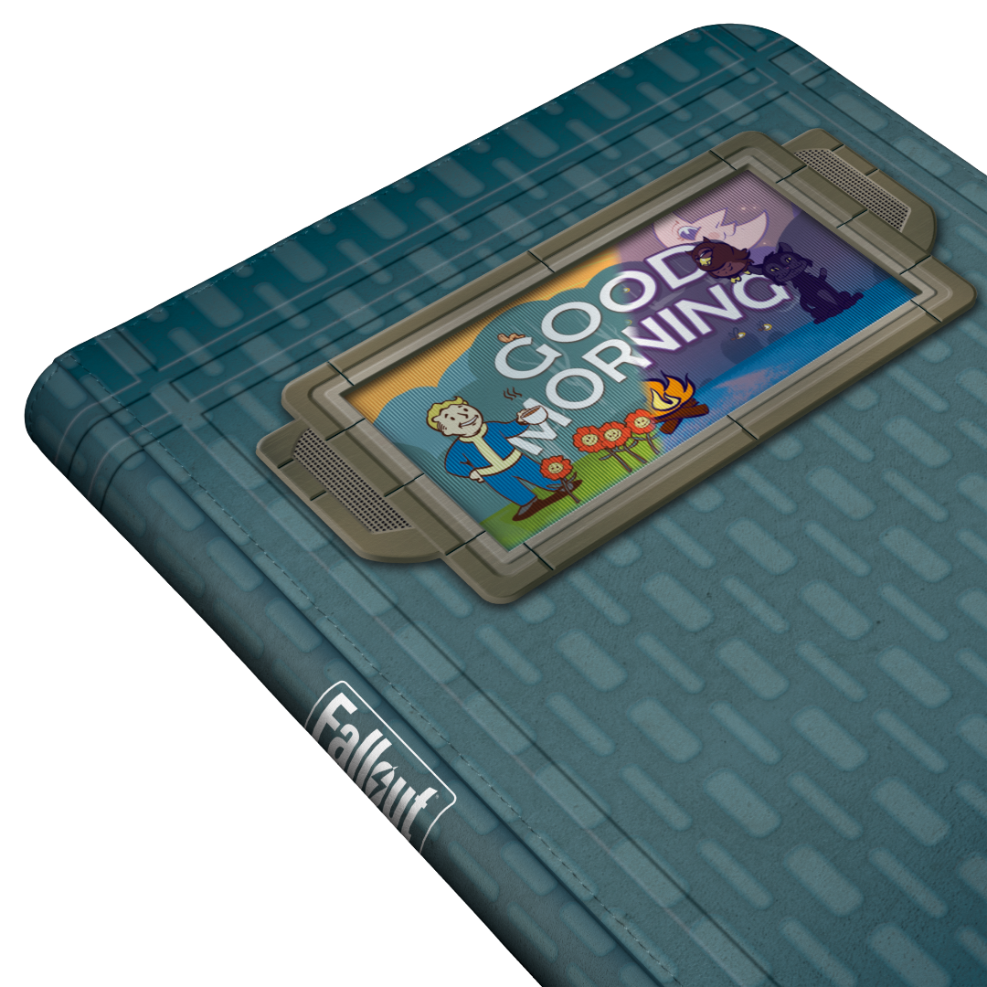 Ultra Pro | Fallout |  Vault Boy - Good Morning/Good Evening Lenticular 9-Pocket Zippered Premium Pro-Binder