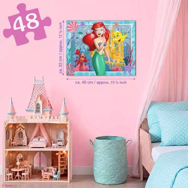 Ravensburger | Disney Prinzessinnen - Prinzessin Arielle | 48 Teile Puzzle