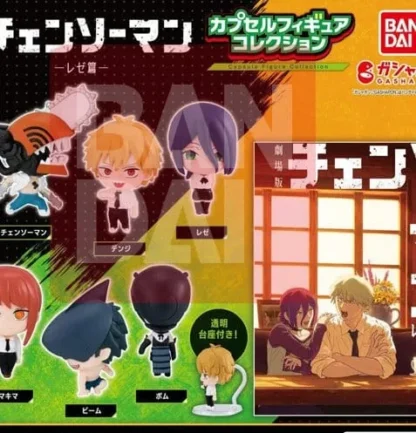 Gashapon | Capsule Anime Minis 2 Blind Packs (5cm) | Chainsaw Man (24 Figuren Display)