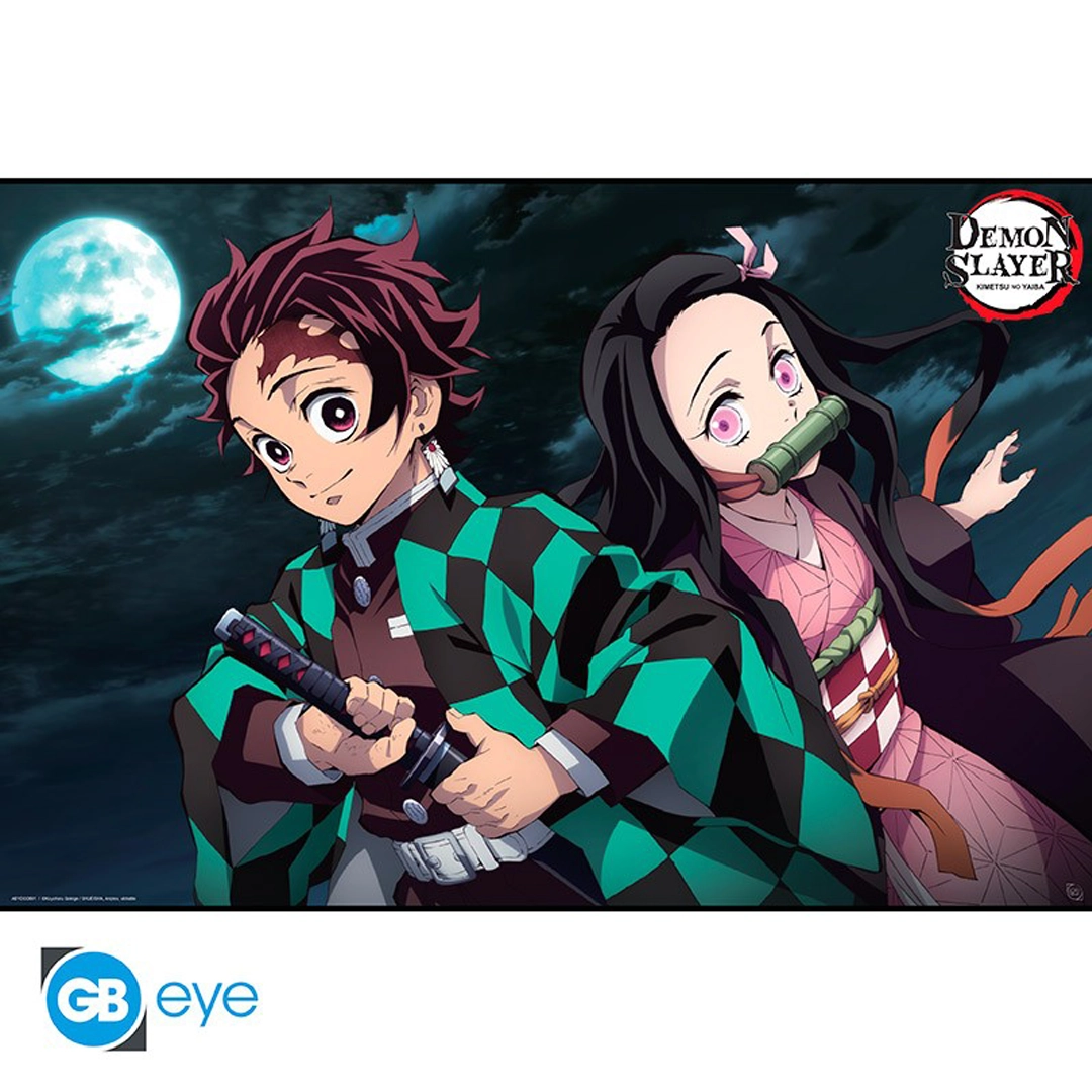 Abysse: Demon Slayer - Maxi Poster (91,5 x 61cm) - Tanjiro & Nezuko