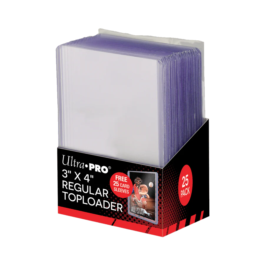 Ultra Pro: 3"x4" Regular Toploader + Soft Sleeves - 25ct