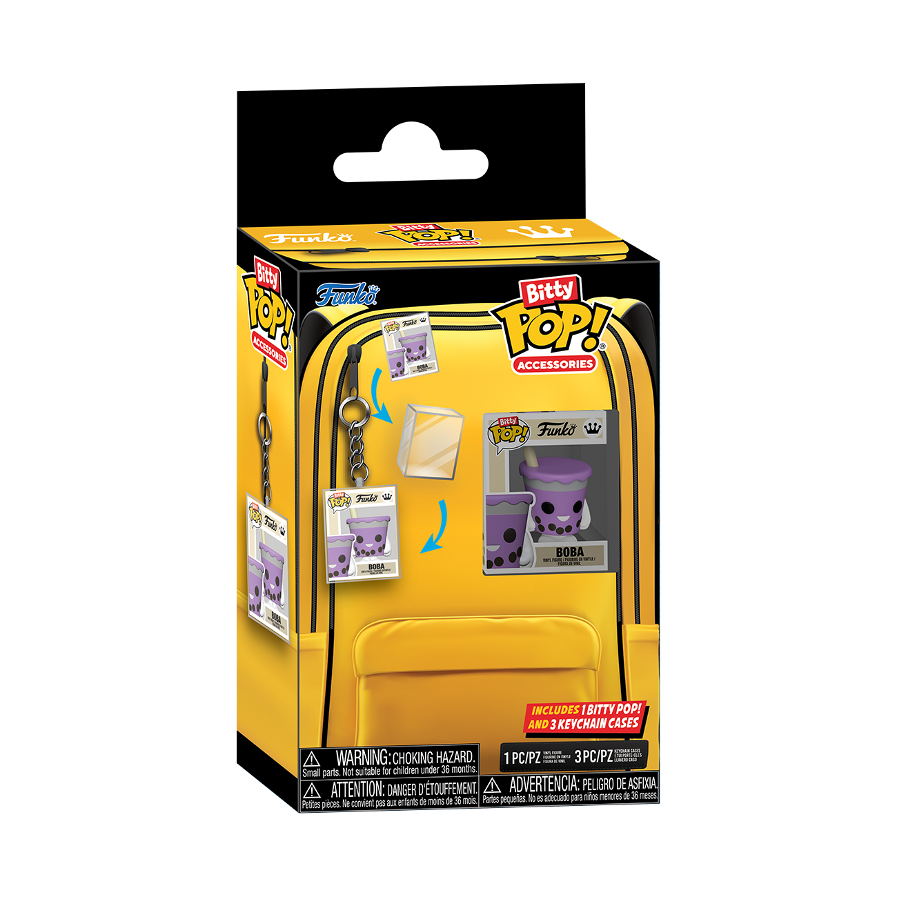 Bitty POP!: Accessories Keychain Cases 4-Pack - Funko