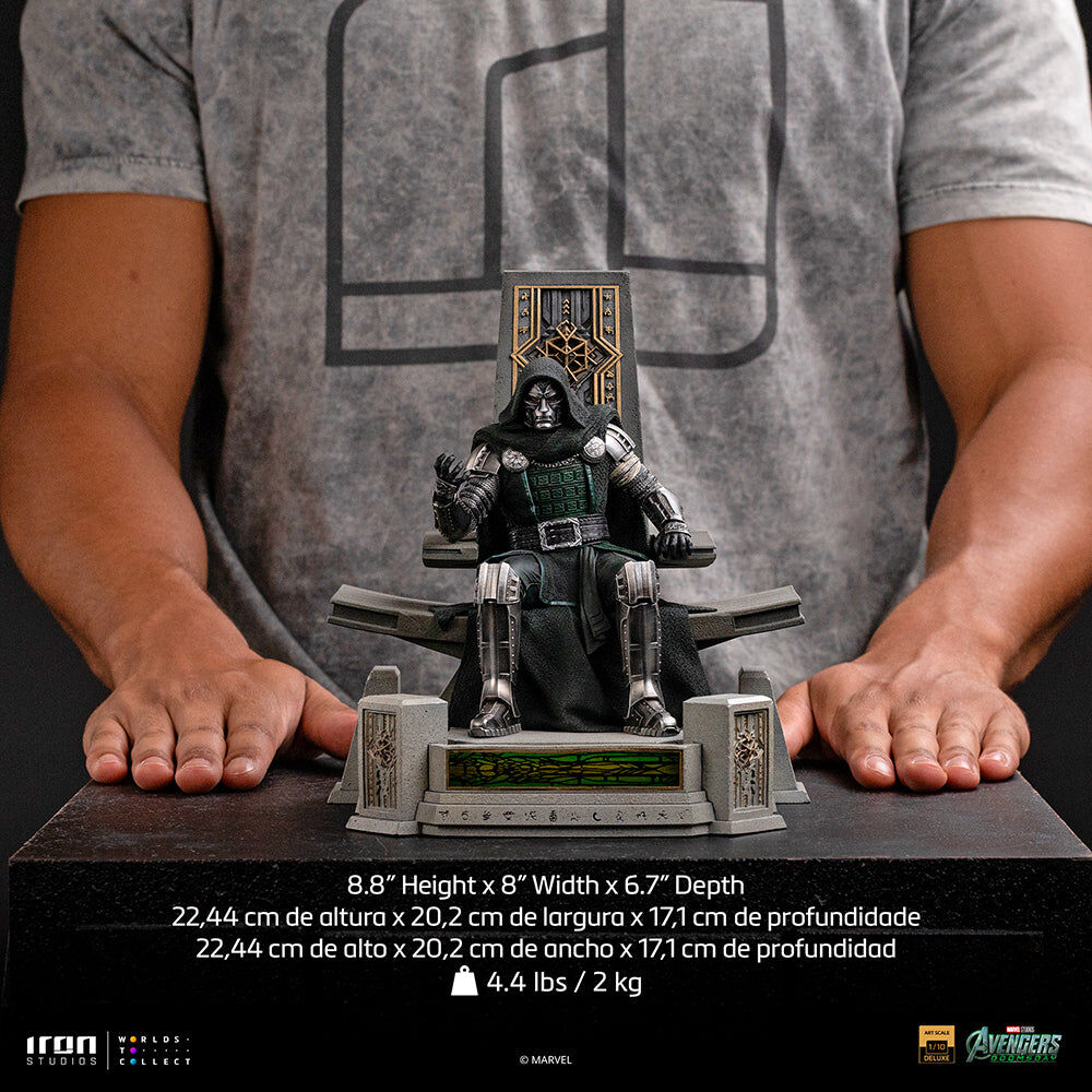 Iron Studios | Doctor Doom on Throne | Avengers: Doomsday - Deluxe Art Scale 1/10
