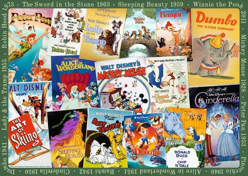Ravensburger | Disney Classics Vintage Movie Poster | 1000 Teile Puzzle