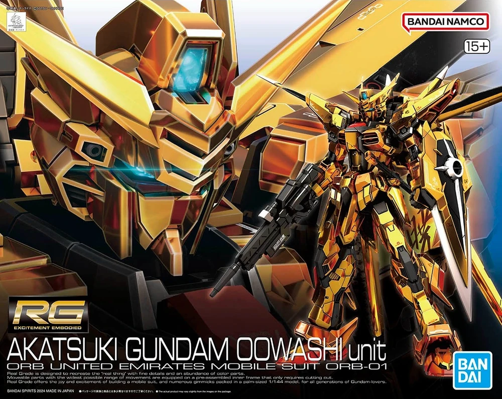 Bandai: RG Akatsuki Gundam Oowashi Unit – Mobile Suit Gundam SEED Destiny (1/144)