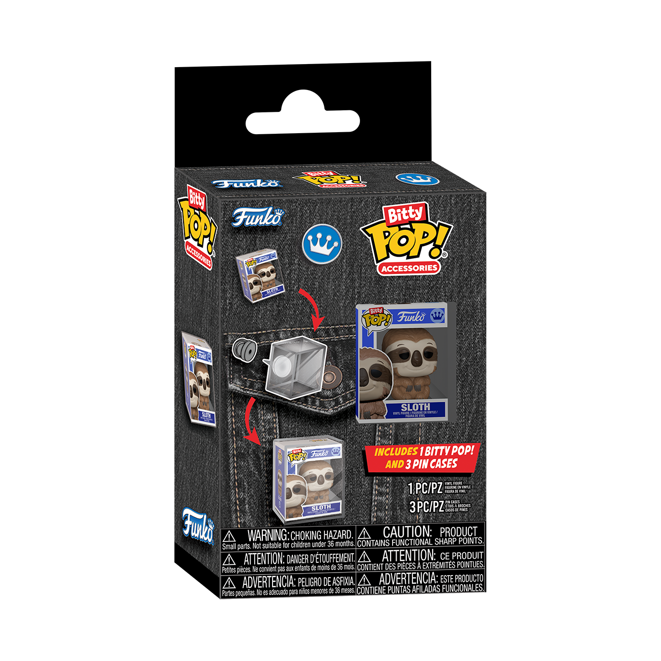 Bitty POP!: Accessories Pin Cases 4-Pack - Funko