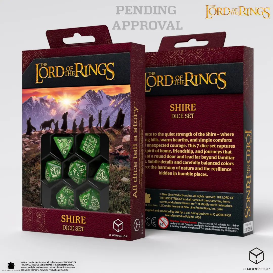 Q Workshop | Shire | The Lord Of The Rings Dice Set